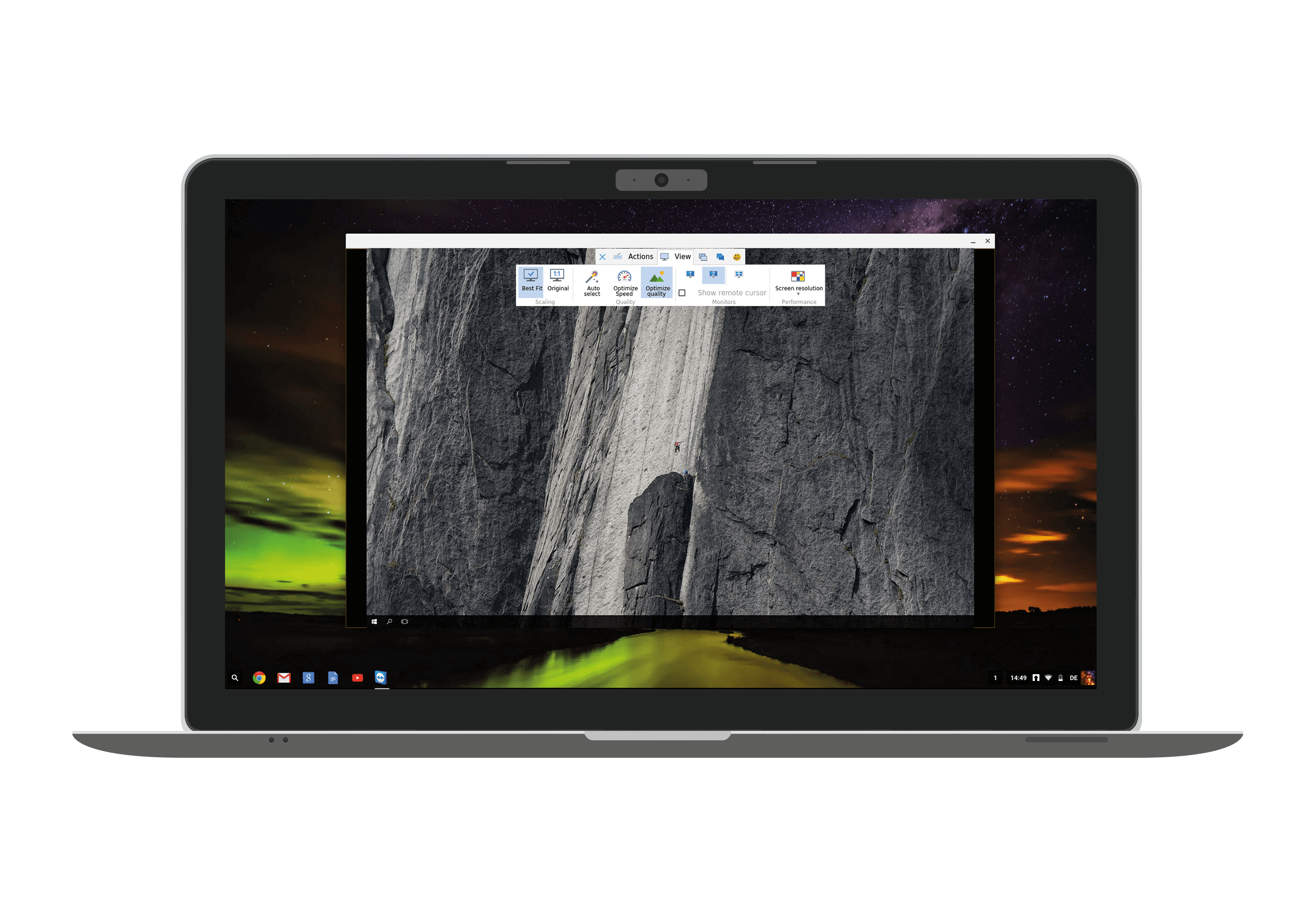 teamviewer chrome os send remote key combinations