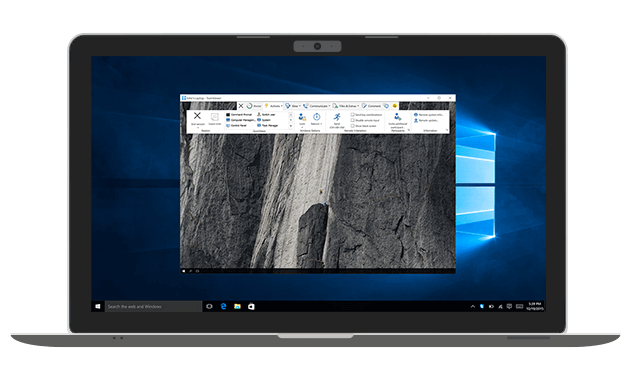 Use TeamViewer for incoming and outgoing remote desktop support or to connect to a PC.