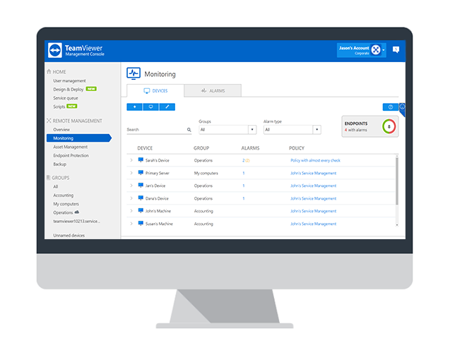 teamviewer ticket system process