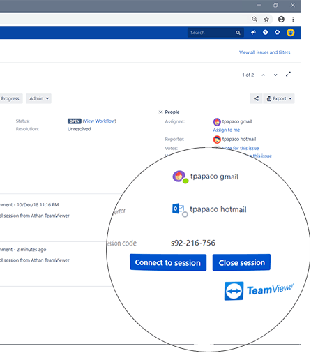 JIRA Software | Easy Integration with the TeamViewer App