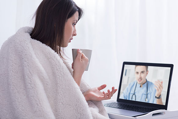 Online medical consultation.