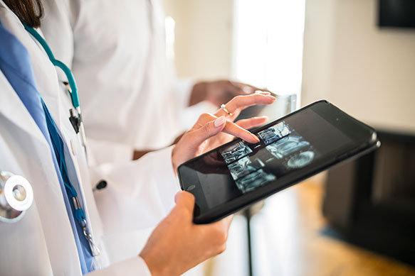 Doctors rely on mobile devices.