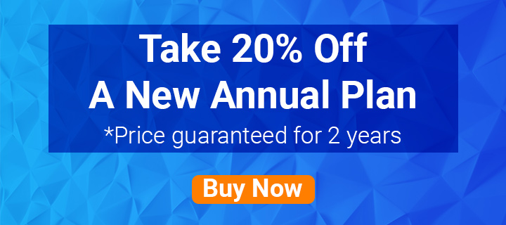 20% off for 2 years