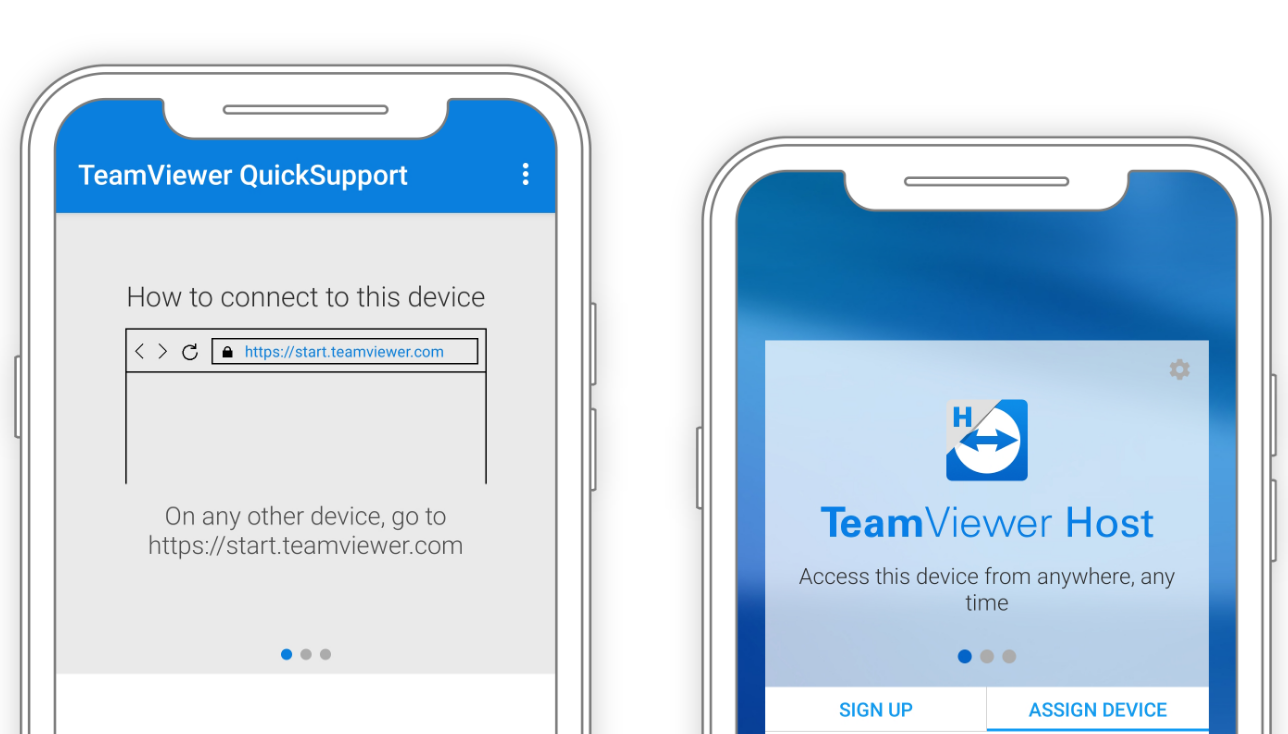 teamviewer quick support vs host