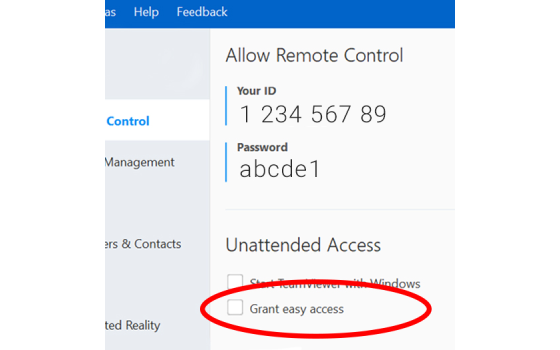 teamviewer remote control not working