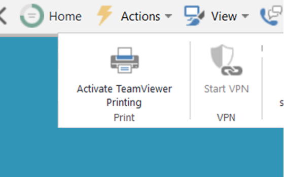 Teamviewer printing not working