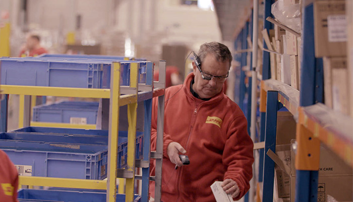 At DHL Supply Chain, the vision picking solution xPick runs on smart glasses as a worldwide standard for their warehouses.