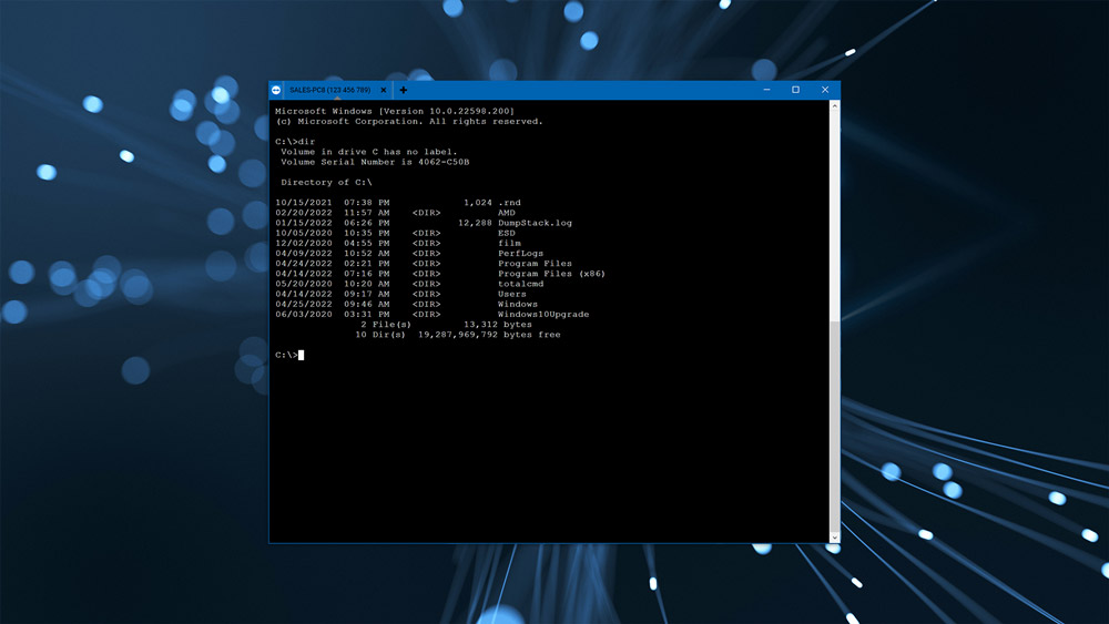 Access the Command Prompt via Remote Terminal Connection