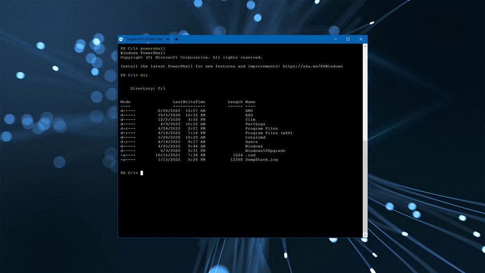 Access the Command Prompt via Remote Terminal Connection